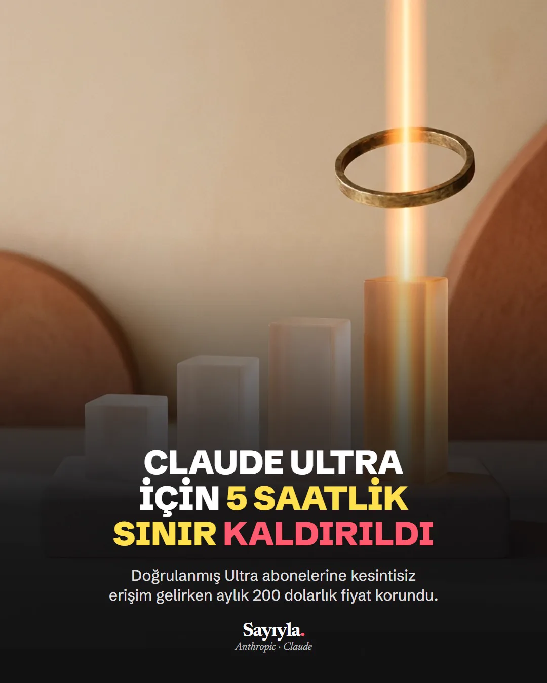 Claude Ultra için 5 saatlik sınır kaldırıldı: haber görseli