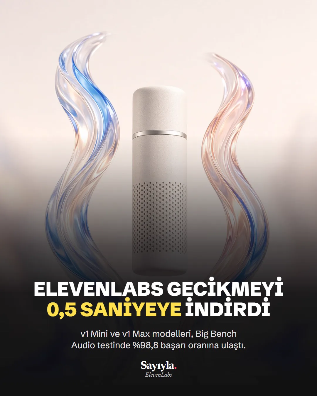 ElevenLabs gecikmeyi 0,5 saniyeye indirdi: haber görseli