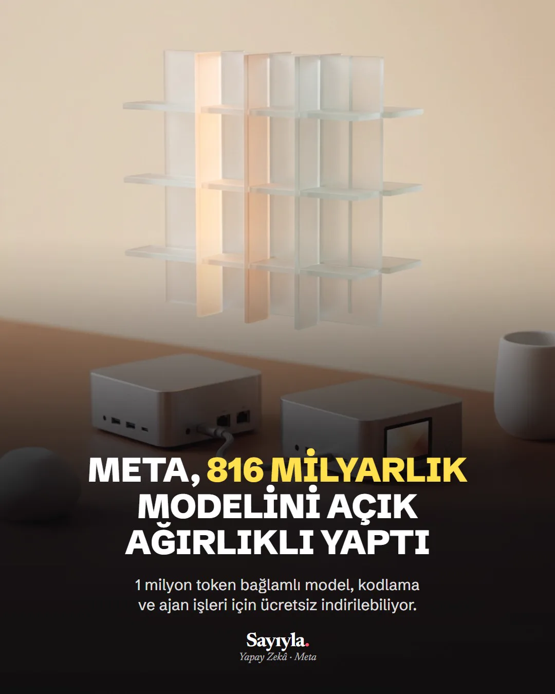 Meta, 816 milyarlık modelini açık ağırlıklı yaptı: haber görseli