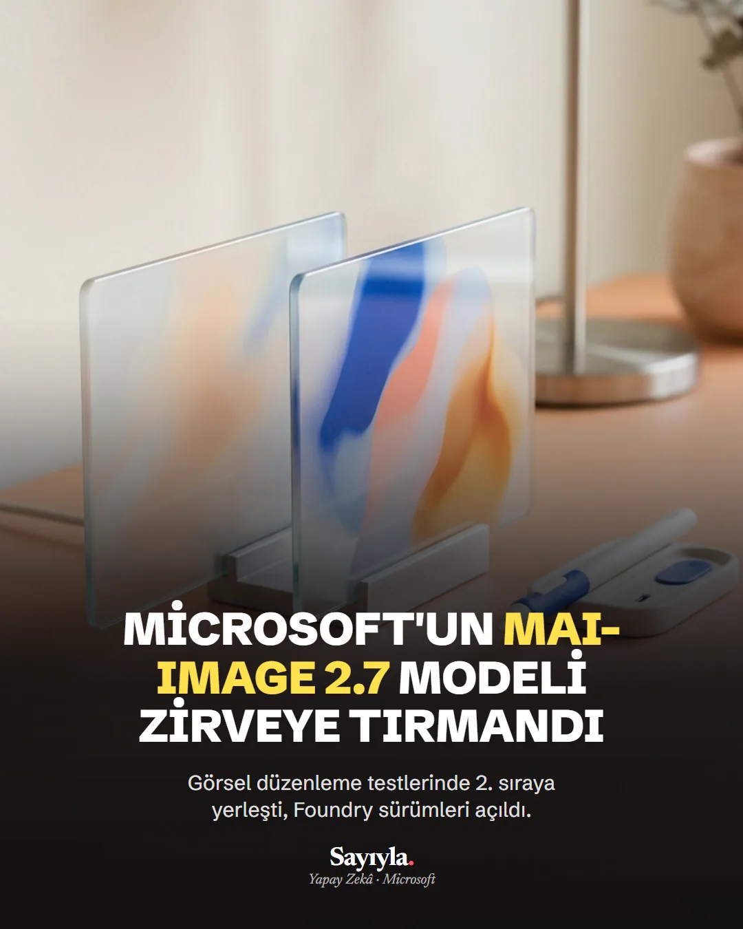 Microsoft'un MAI-Image 2.7 modeli zirveye tırmandı: haber görseli